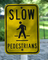 Aluminum Reflective Custom Warning Road Board Safety Signage Traffic Sign