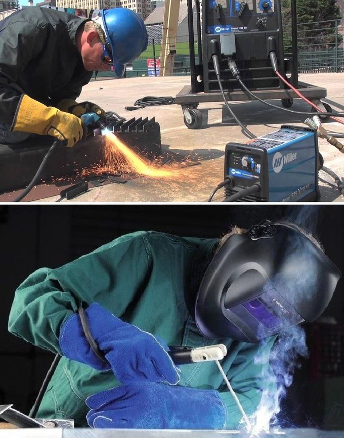 Customized Welding Gloves Genuine Cow Split Leather Heat Resistant Glove For Welding Oven Fireplace