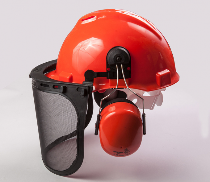 Metallurgy PPE Safety Helmet , Industrial Safety Helmet With Face