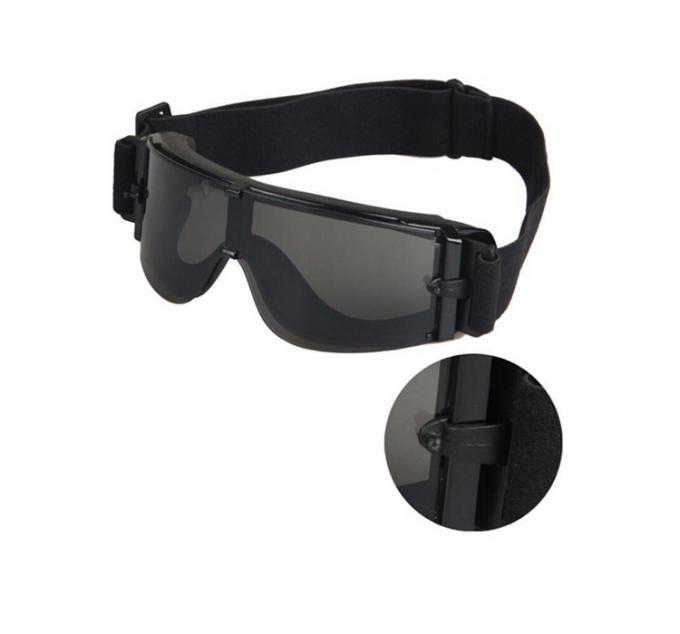 Bulletproof Military Safety Glasses Anti Fog Colorful Easy Cleaning