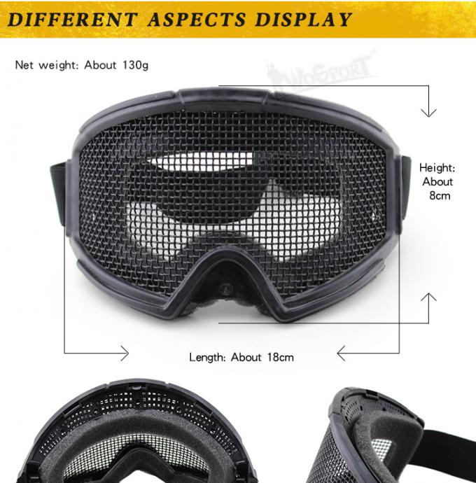 WoSporT Wholesale transformer hunting goggle outdoor military airsoft paintball tactical safety goggle with steel mesh