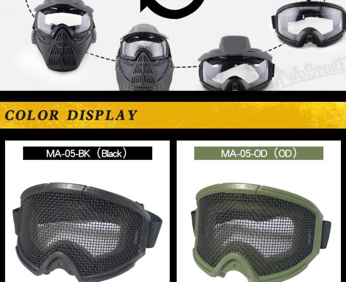 WoSporT Wholesale transformer hunting goggle outdoor military airsoft paintball tactical safety goggle with steel mesh