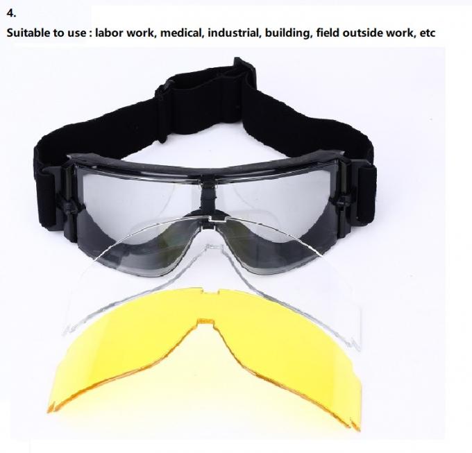 Polarized Tactical Military Goggles , Military Issue Prescription Glasses TR90 Hunting