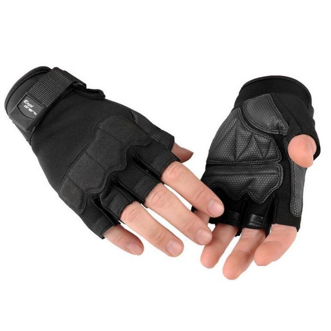 Fingerless Army Tactical Shooting Gloves Microfibre Wear Resisting