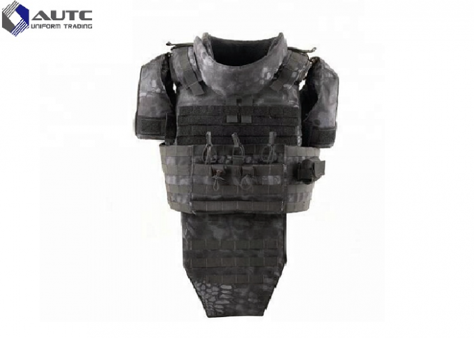 Low Profile Camouflage Police Tactical Vest With Holster UD Fabric Adjusted Waist Straps