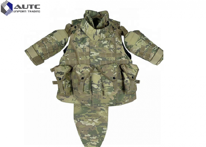 Low Profile Camouflage Police Tactical Vest With Holster UD Fabric Adjusted Waist Straps