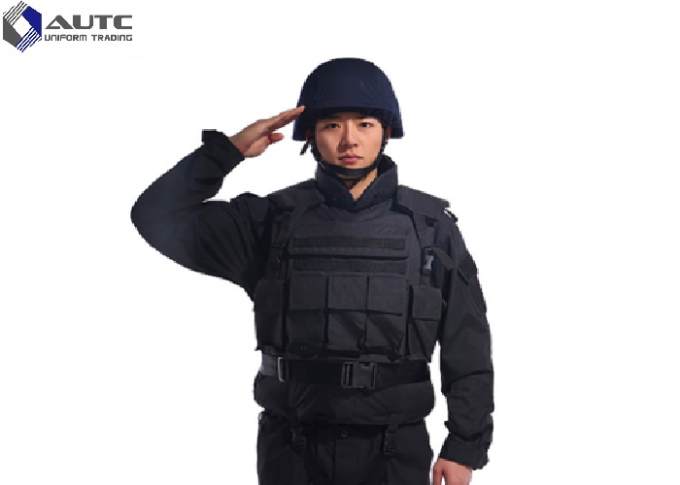 Aramid PE Tactical Body Armor Multi Functional Floating NIJ IIIA 9mm Black