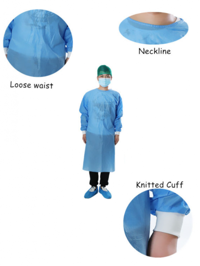 PP Disposable Medical Workwear Garments , Hospital Surgical Scrubs Non