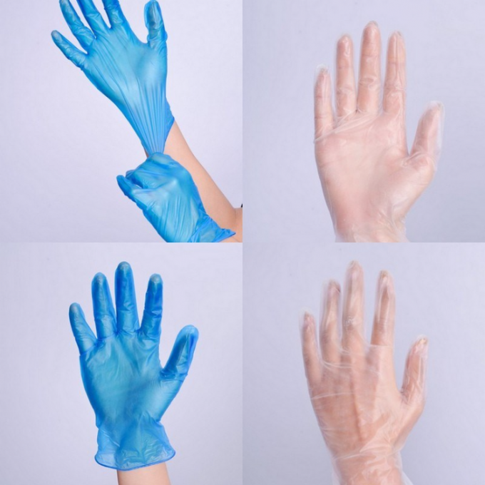 Pharmaceutical Disposable Medical Gloves , Plastic Serving Gloves 3.5 Mils Thick