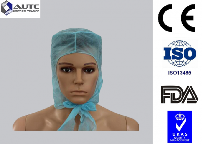 Laboratory Disposable Medical Caps Custom Convenient Breahable For Long Hair