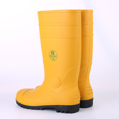 High-Top Steel Baotou Steel Soled Rain Boots Smashing And Piercing Protective Boots Waterproof Safety Shoes