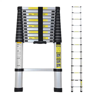 Portable Easy Store Folding Step Manufacturers Loft Retractable Foldable Aluminum Telescopic Ladder