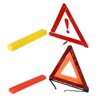 Road Safety Reflector Wind-Proof Breakdown Early Warning Device Triangle Emergency Warning Kit Sign Reflective Warning