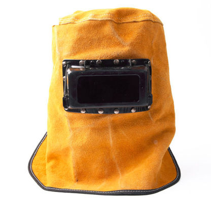 Heat Resistant Breathable Welding Helmet Protection Mask With Lens Leather Mask