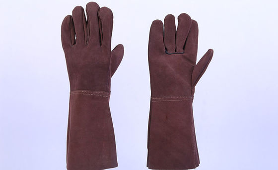 Welding Gloves Two-Layer Full Cowhide Welding Gloves Thick Wear-Resistant And Heat-Insulating Labor Protection Gloves