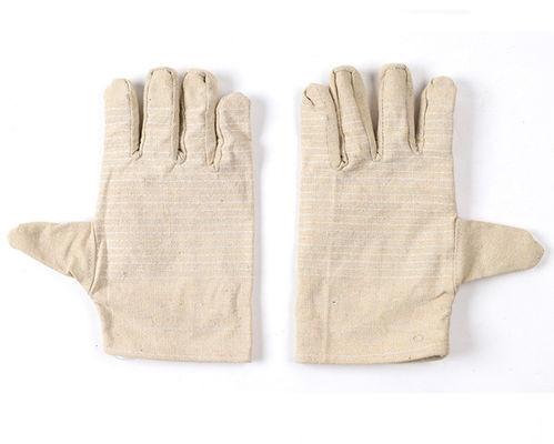 Yellow Armor Canvas 24 Thread Encryption Wear-Resistant Loose Industrial Welding Gloves