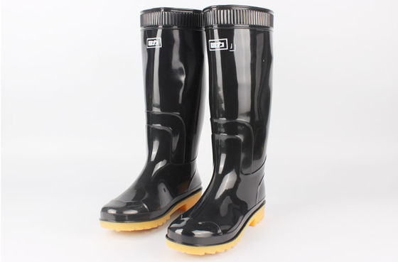 High Top Pvc Non Slip Rubber Bottom Rain Boots Labor Protection