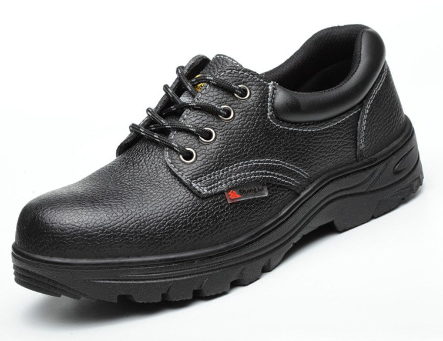 Cowhide Material PPE Safety Shoes Cow Leather Anti Slip Electrical