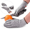 Work Safety HPPE 5 Level Anti Cutting Gloves PU Coated Grip Cut Resistant Working Gloves