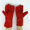 14 inches leather welding work gloves with reinforced full palm