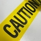 PE Warning Tape CAUTION Traffic Safety Yellow Background Black Lettering Printed Non Adhesive Label Warning Isolation