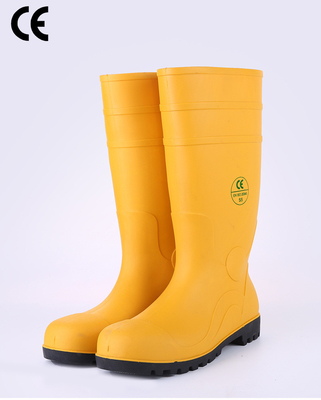 Steel Head And Steel Sole Rain Boots For Construction Site Protection