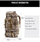 Large Capacity Outdoor Multi Functional Tactical Backpack Sports Camouflage Travel Hiking Bag Hiking Backpack