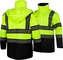 Reflective Winter Warm Work Jacket, High Visibility Construction Overalls