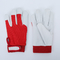 Red Sheepskin Argon-Arc Welding Work Safety Protection Wear Resistant Pierce Resistant Garden Protective Gloves