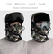 Black Cool Military Tactical Masks , Custom Tactical Skull Face Mask Skeleton
