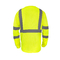 Wholesale Fluorescent Orange O Neck Reflective Safety Mens Custom Logo Sleeve Hi Vis T Shirt