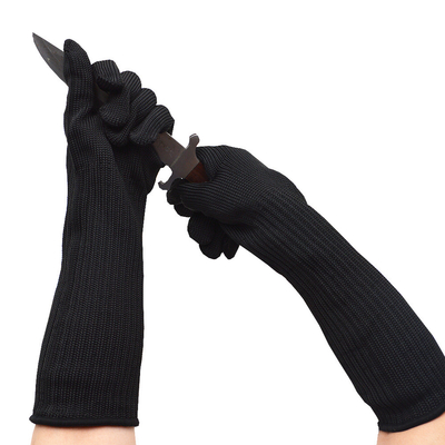 Industrial Silk Gloves Lengthened Arm Protection 5 Anti-Cutting Wear And Steel Wire Protective Gloves