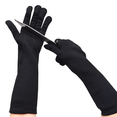 Industrial Silk Gloves Lengthened Arm Protection 5 Anti-Cutting Wear And Steel Wire Protective Gloves