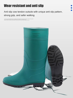 High-Top Steel Baotou Steel Soled Rain Boots Smashing And Piercing Protective Boots Waterproof Safety Shoes