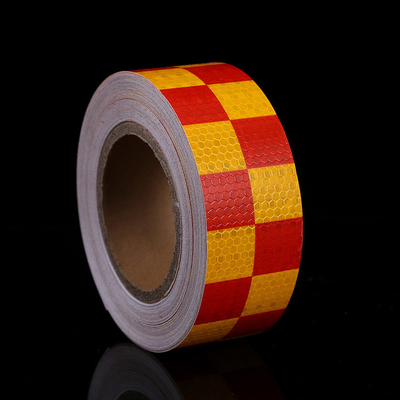 Waterproof Red And White Adhesive Safety Conspicuity Reflector Tape For Trailer Cars Trucks Outdoor Reflective Tape