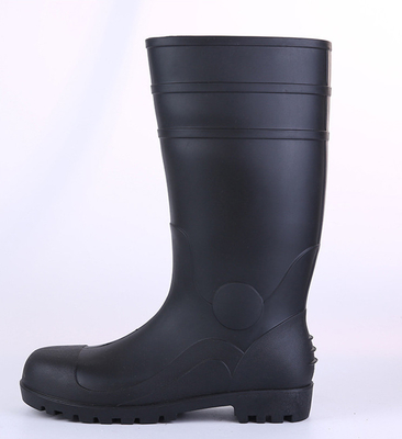 Special Anti-Smash, Oil-Resistant And Anti-Slip Black Labor Protection Rain Boots