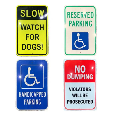 Traffic Sign Vehicle Speed Warning Signs Aluminum Road Reflective Warning Signs