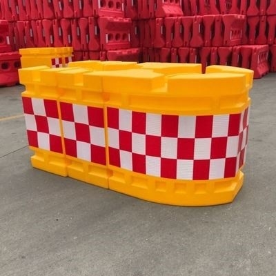 Triple Red And White Reflective Warning Roll Plastic Water Toilet