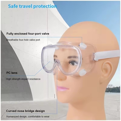 Polarise Cheap Clear PC Eye Protection ANSI Z87 Anti Fog Protection Lens Eye Protection Medical Safety Glasses