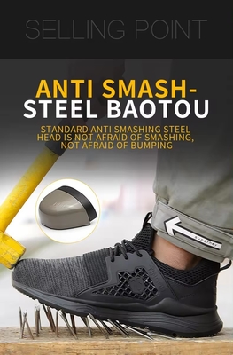 Cheap Price Labor Steel Toe Cap Boots Protective Male Anti-smash Casual Safety Shoes For Men Work