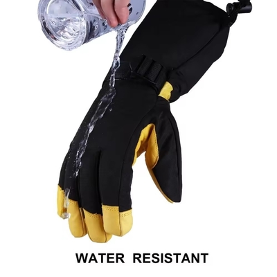 Men And Women Cold Proof Water Proof Wrist Strap Heat Insulated Work Gloves Outdoor Sports The Leather Winter Ski Gloves