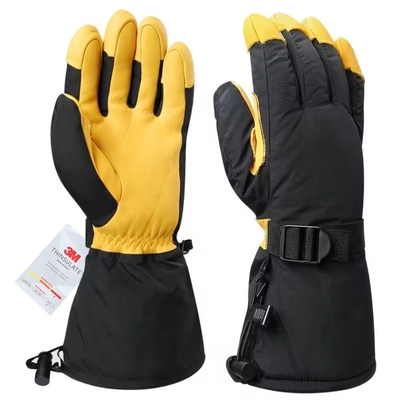 Men And Women Cold Proof Water Proof Wrist Strap Heat Insulated Work Gloves Outdoor Sports The Leather Winter Ski Gloves