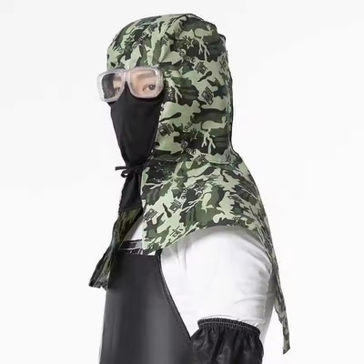 Dust Proof Cap With Glasses Shawl Cap Hood Seal Labor Personal Protective Cap Breathable Seal Anti Fog Face Shields