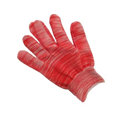 PU Finger Gloves Nylon Glue Impregnated Thin Anti Skid And Wear Resistant Labor Protection Gloves