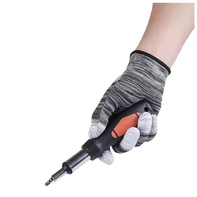PU Finger Gloves Nylon Glue Impregnated Thin Anti Skid And Wear Resistant Labor Protection Gloves