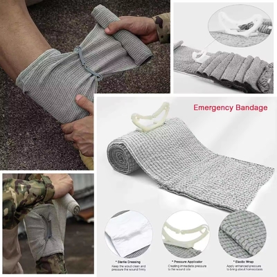 74 Piece Upgrade Tactical Molle Ifak Trauma First Aid Kit Pouch Rip Away Refill Supplies For Survival Camping Hiking Tra