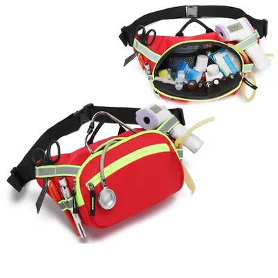 Waterproof Multifunctional Portable Emergency Nylon First Aid Medical Waist Bag For Athletes