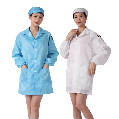 Wonderful Quality ESD Clothes Manufacturer Cleanroom Anti-static Working Garment Clothing ESD Smock Clothes For Industry