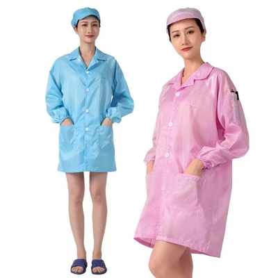 Wonderful Quality ESD Clothes Manufacturer Cleanroom Anti-static Working Garment Clothing ESD Smock Clothes For Industry