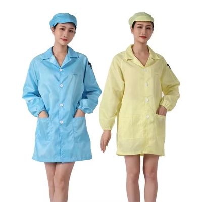 Wonderful Quality ESD Clothes Manufacturer Cleanroom Anti-static Working Garment Clothing ESD Smock Clothes For Industry